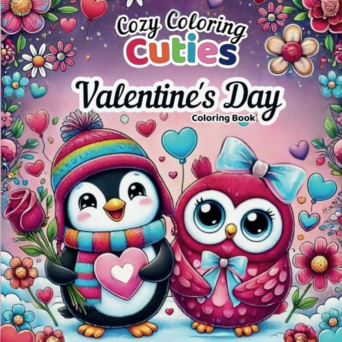 Cozy Coloring Cuties Valentine'S Coloring Book: Relaxing Coloring Book For Adults (Cozy Coloring Cuties Holidays)