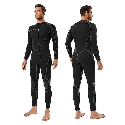Seaskin Mens 3mm Shorty Wetsuit Womens, Full Body Diving Suit