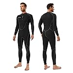 Seaskin Mens 3mm Shorty Wetsuit, Full Body Diving Suit Front Zip Wetsuit for Diving Snorkeling Surfing Swimming 3X-Large