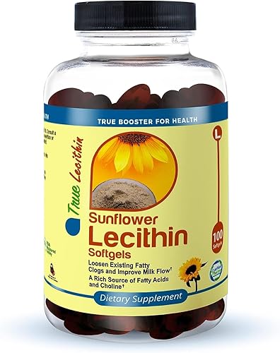 Cápsulas blandas de lecitina de girasol Desbloquea obstrucciones, mejora el flujo de leche para madres que amamantan Ricas en ácidos grasos y