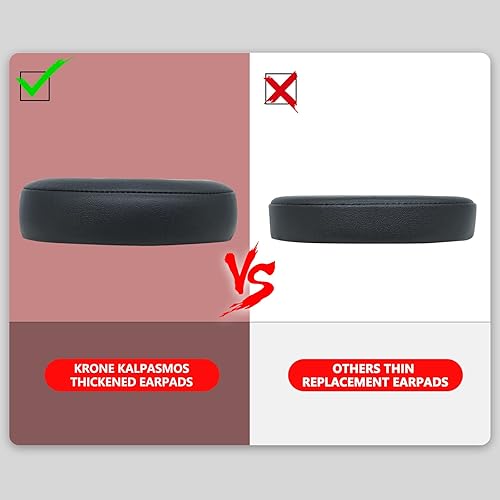 Vista 22 de Krone Kalpasmos Almohadilla de repuesto de gel refrescante para auriculares Beats Solo 2 y 3 inalámbricos/con cable, almohadilla de oído instantánea