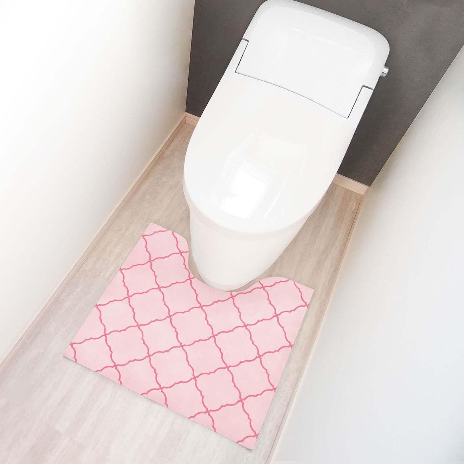 Amazon｜オカトー 使い捨て トイレマット 6枚入 モロッカンピンク