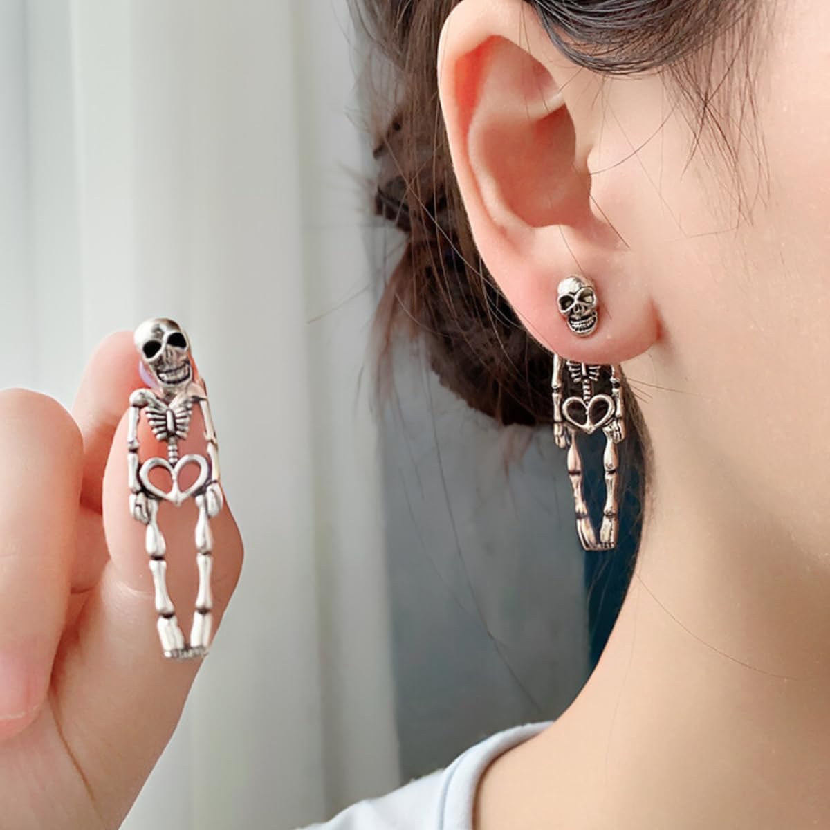 Halloween Earrings for Women, Pumpkin & Skeleton & Spider Style Dangle Earrings Halloween Party Costume Jewelry Accessories Gifts for Woman - Image 2
