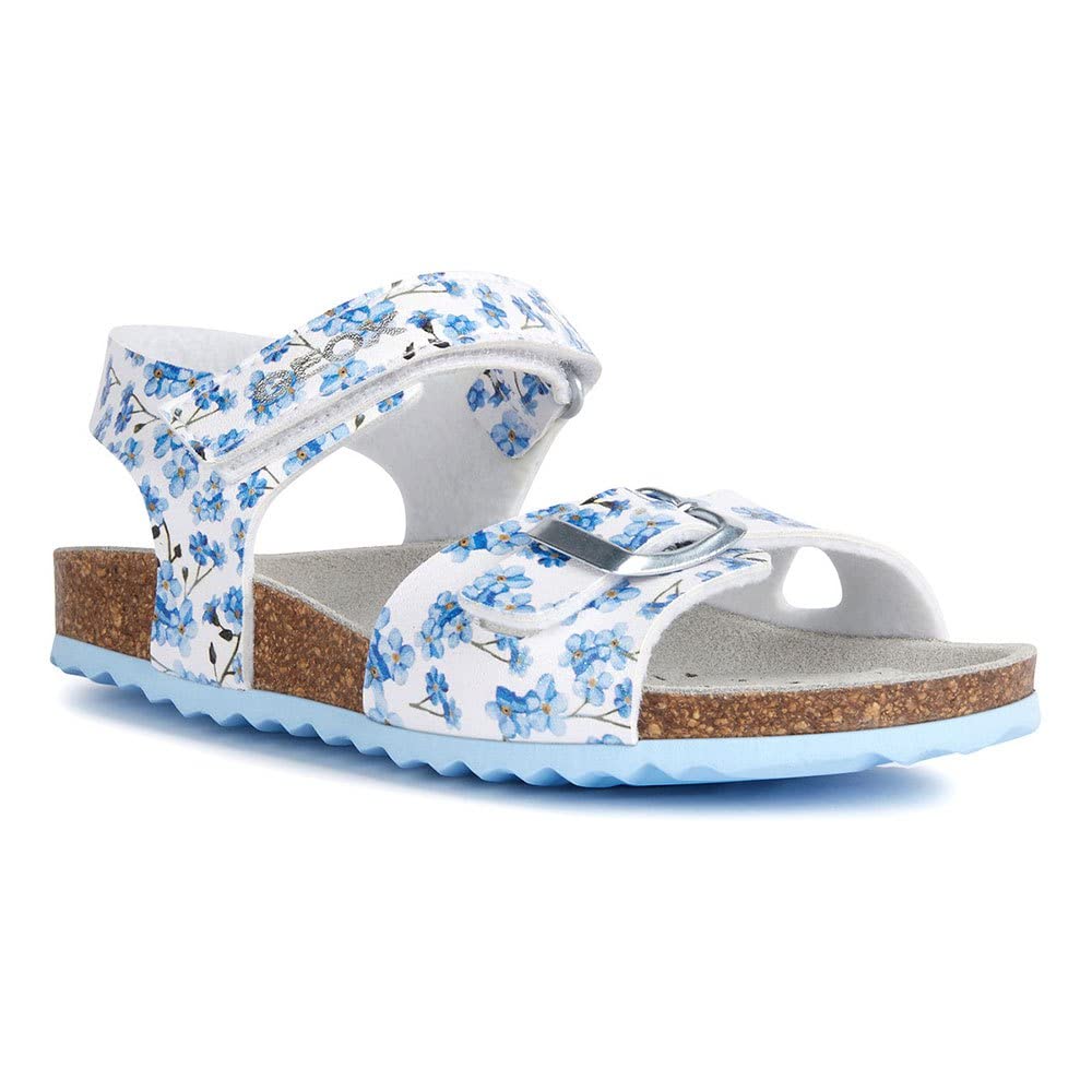 Geox Junior Girl J ADRIEL GIRL SANDALS WHITE/LT BLUE 32_EU