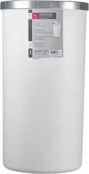 Primanova M-E76-01 Lenox 35 liter Trash Can, White