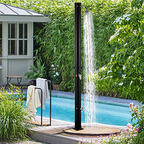 Yakimz Solarbeheizte Duschen 20L Solardusche mit Fußdusche Wasserhahn...