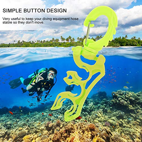 Scuba Slang Houder, 1 Stuk Scuba Slang Houder Clip voor Duiken Snorkel Accessoires, BCD Slang Houder Regulator Clip Retainer Buckle Hook Release Cord R - Image 5