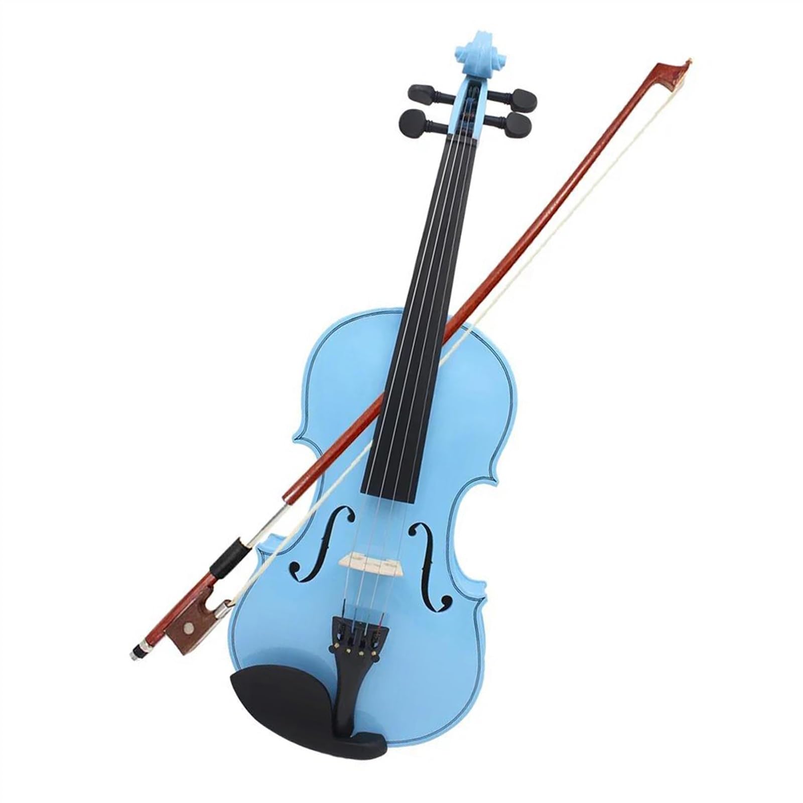 Amazon | バイオリン 楽器 4/4 バイオリン ライトブルー無垢材  