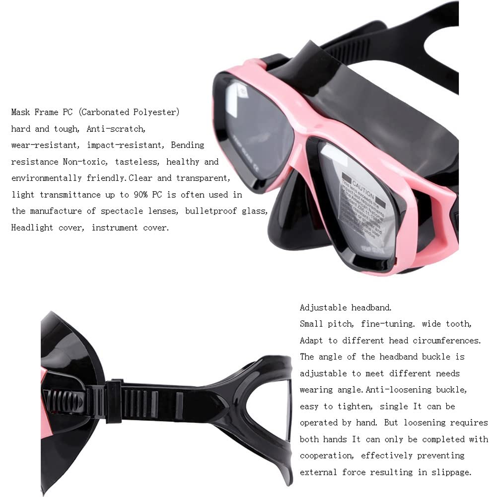 Gafas de buceo profesionales para adultos y jóvenes, traje de snorkel, vidrio templado antivaho, gafas de buceo, máscara de snorkel de silicona líquida, máscara de nariz, gafas de natación, vidri