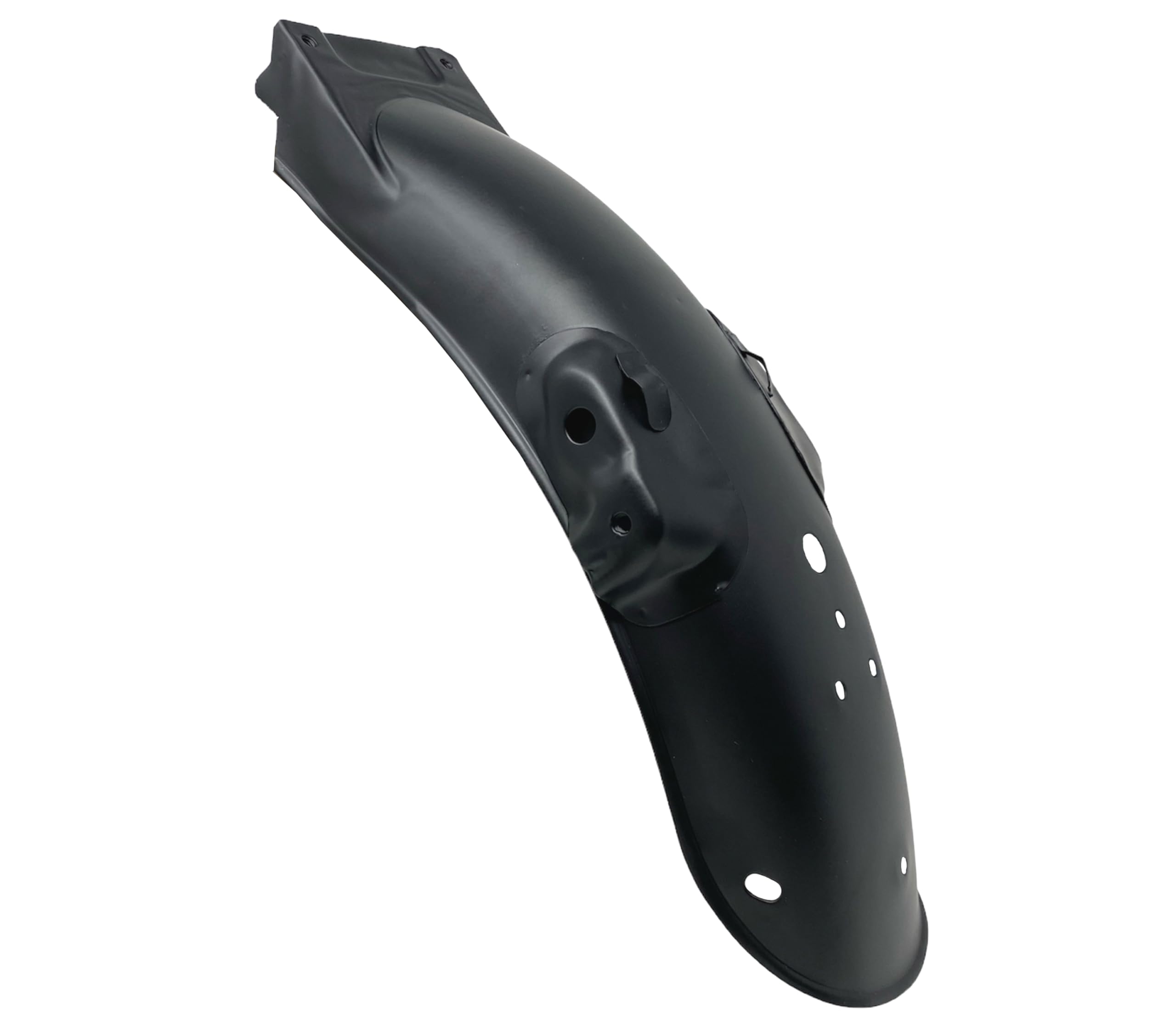 Parafango posteriore per motocicletta per Cafe Racer, Scrambler, Street Bike, Roadster Project | Acciaio inossidabile nero | UNIVERSALE (Parafango posteriore nero)