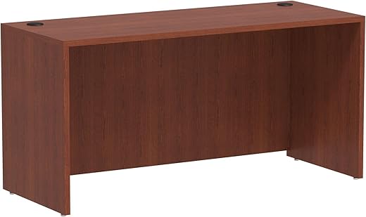 Alera Valencia 60 by 24 by 29-12-Inch Credenza Shell, Medium Cherry Frame/Top