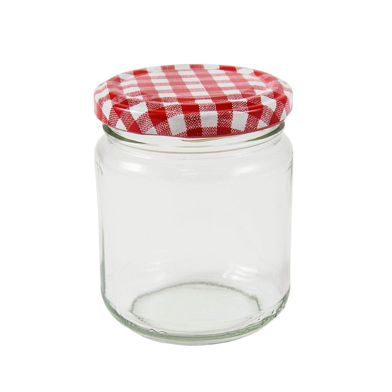 Wares of Knutsford 8oz (228ml) Jam Jar Bargin Pack (192, Red Gingham Lid)