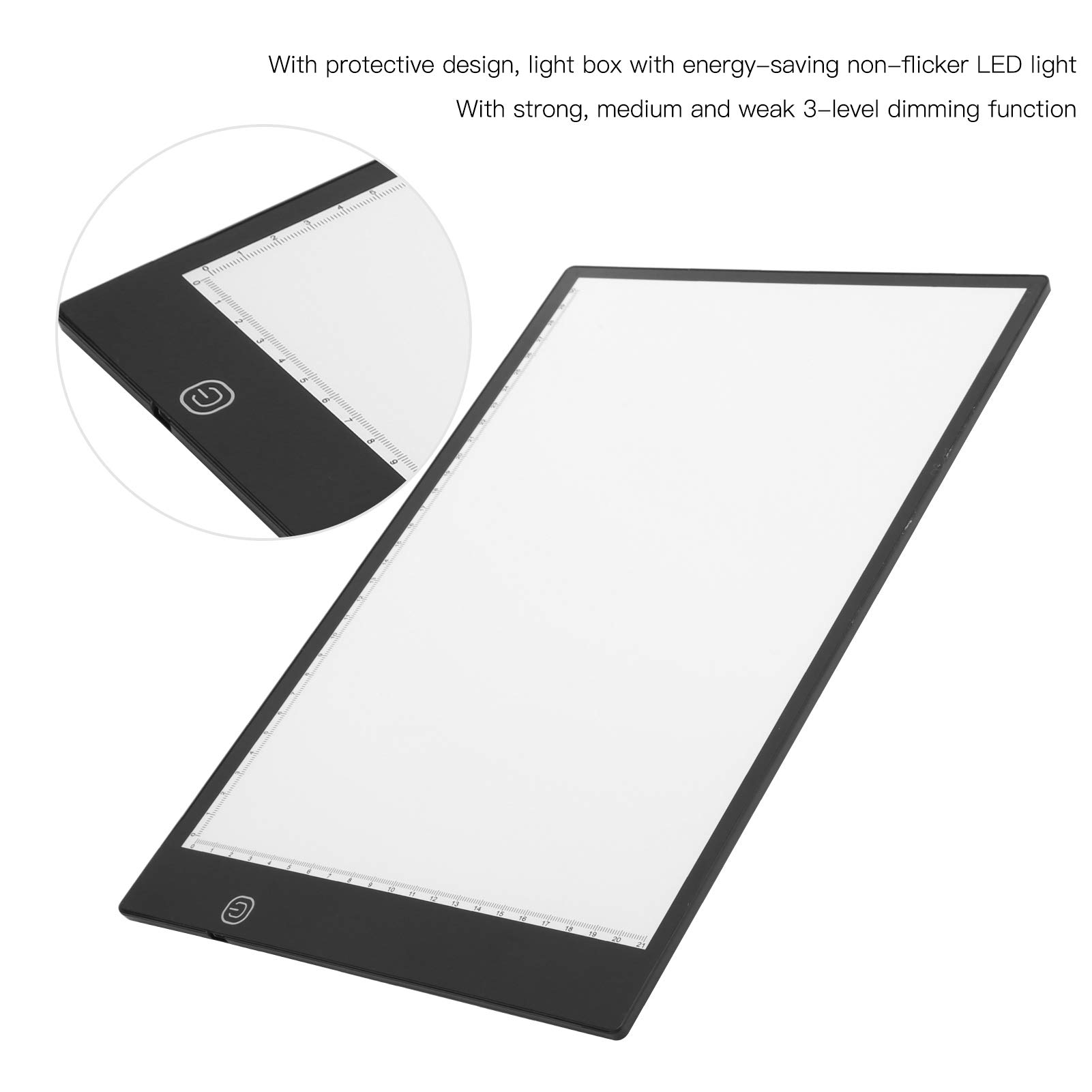 Planche à Dessin Portable A4 LED – Luminosité Réglable avec Lumière Respectueuse des Yeux, Accessoires Inclus pour l'art, la Calligraphie Et Les Croquis
