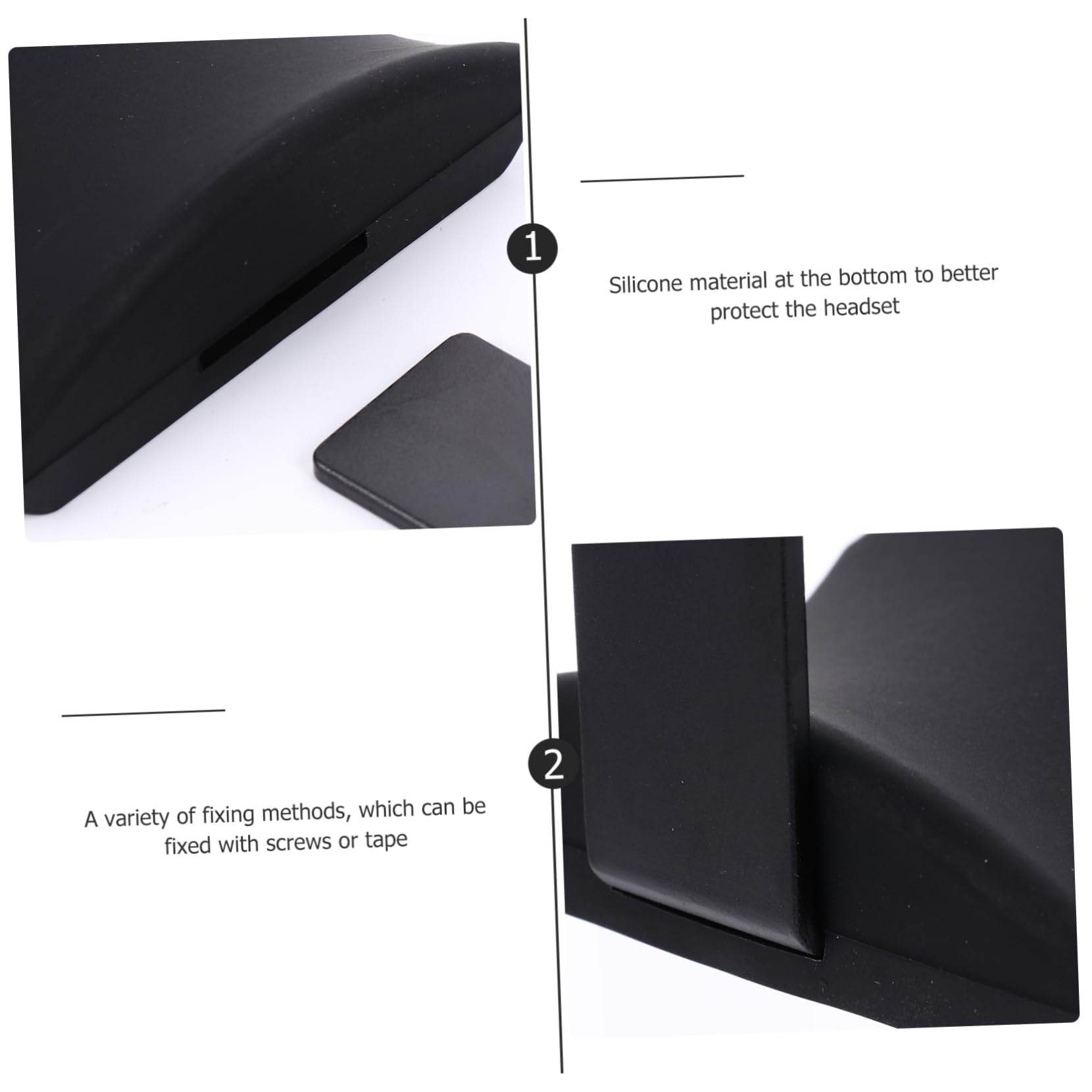 Gadpiparty 3 Soportes De Escritorio para Auriculares con Organizador De Cables Aptos para Auriculares De Escritorio Ganchos para Evitar Arañazos Y Ganchos para Auriculares De Gaming.