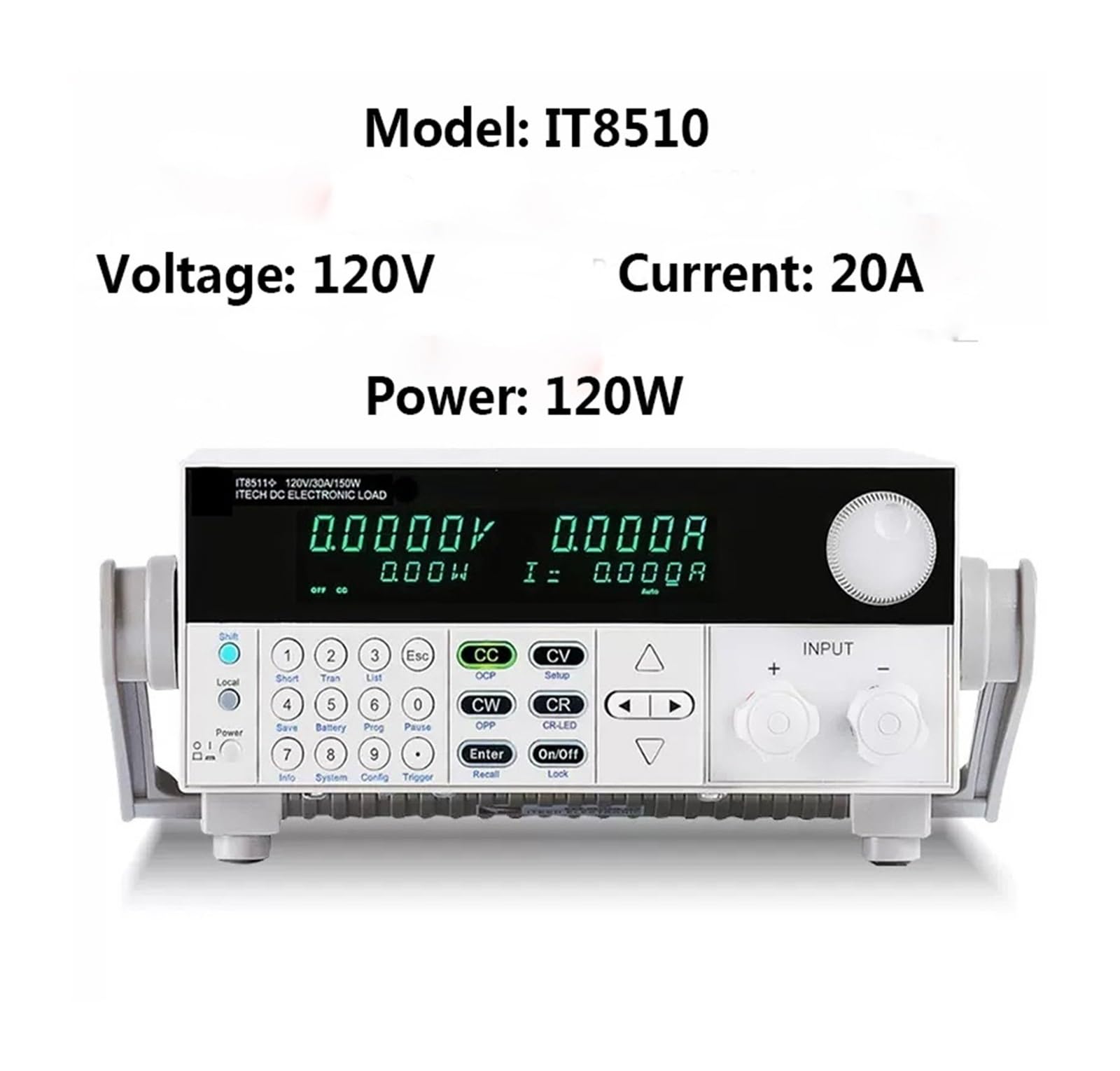 Probador de batería, Probador de carga electrónica CC programable | Ofrece resistencia interna, análisis de capacidad; ideal para baterías, fuentes y laboratorios electrónicos.