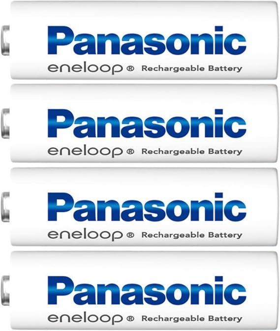 Panasonic Eneloop AA Rechargeable Batteries, Standard Model, AA Type, Set of 4, 600 Repetitions, Minimum Capacity, 2,000 mAh, 1.2 V, Remote Control, Camera, Household Appliances, Disaster Prevention, Power Outages & SOLOFIS Lens Cleaner Included AA Standard Model, 1 Pack