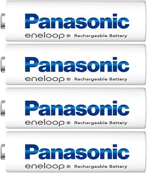 Panasonic Eneloop AA Rechargeable Batteries, Standard Model, AA Type, Set of 4, 600 Repetitions, Minimum Capacity, 2,000 mAh, 1.2 V, Remote Control, Camera, Household Appliances, Disaster Prevention, Power Outages & SOLOFIS Lens Cleaner Included AA Standard Model, 1 Pack