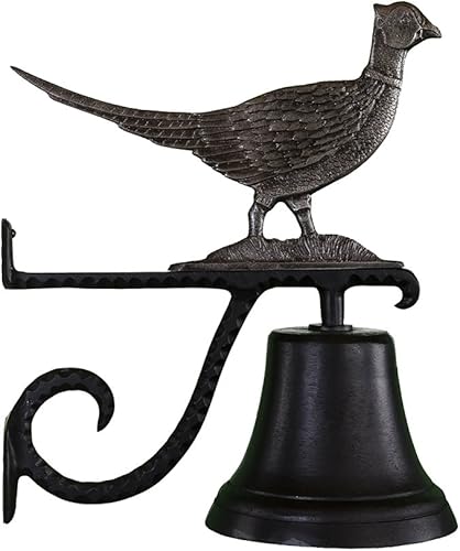Montague Metal Products Campana fundida con faisán de hierro sueco