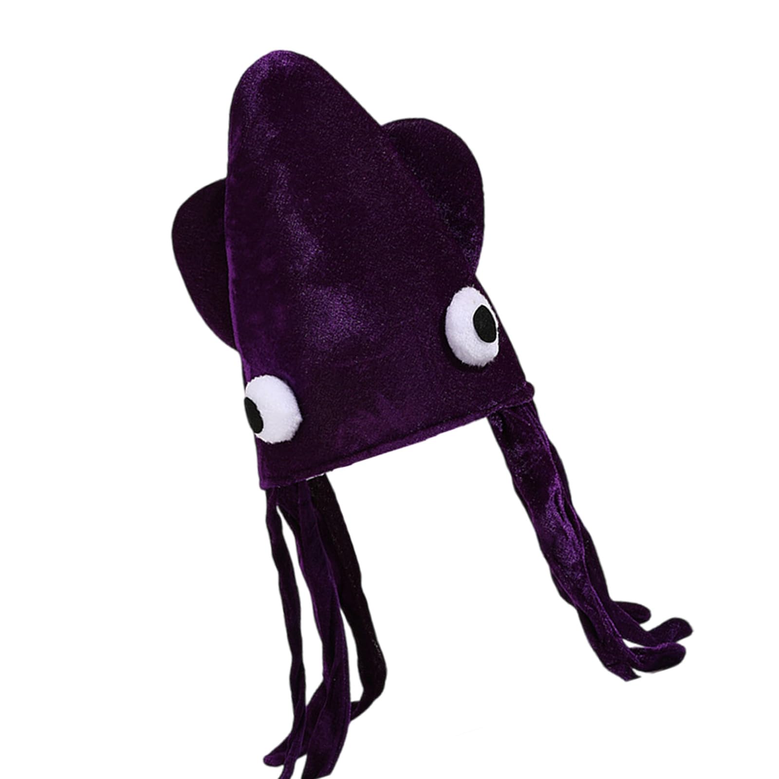NVOQILIN Stretchy Tassels Cuttlefish Hat Perfect for Costume Parties School Event Comfortable Stage Headgear for Women Men Unisex Creative Cuttlefish Headpiece