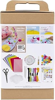 CHSEROK Kit De Costura Creativa En Fieltro – 12 Figuras De Animales Para Aprender A Coser, Seguro Para Niños Principiantes