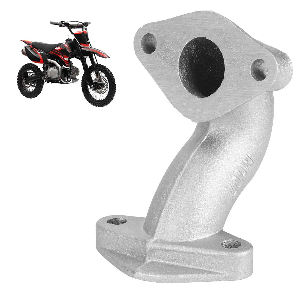 Qiilu Tuyau D'Admission De Collecteur En Alliage D'Acier Pour Kazuma 50cc 70cc 90cc 110cc 125cc Pit Dirt Bike ATV Quad