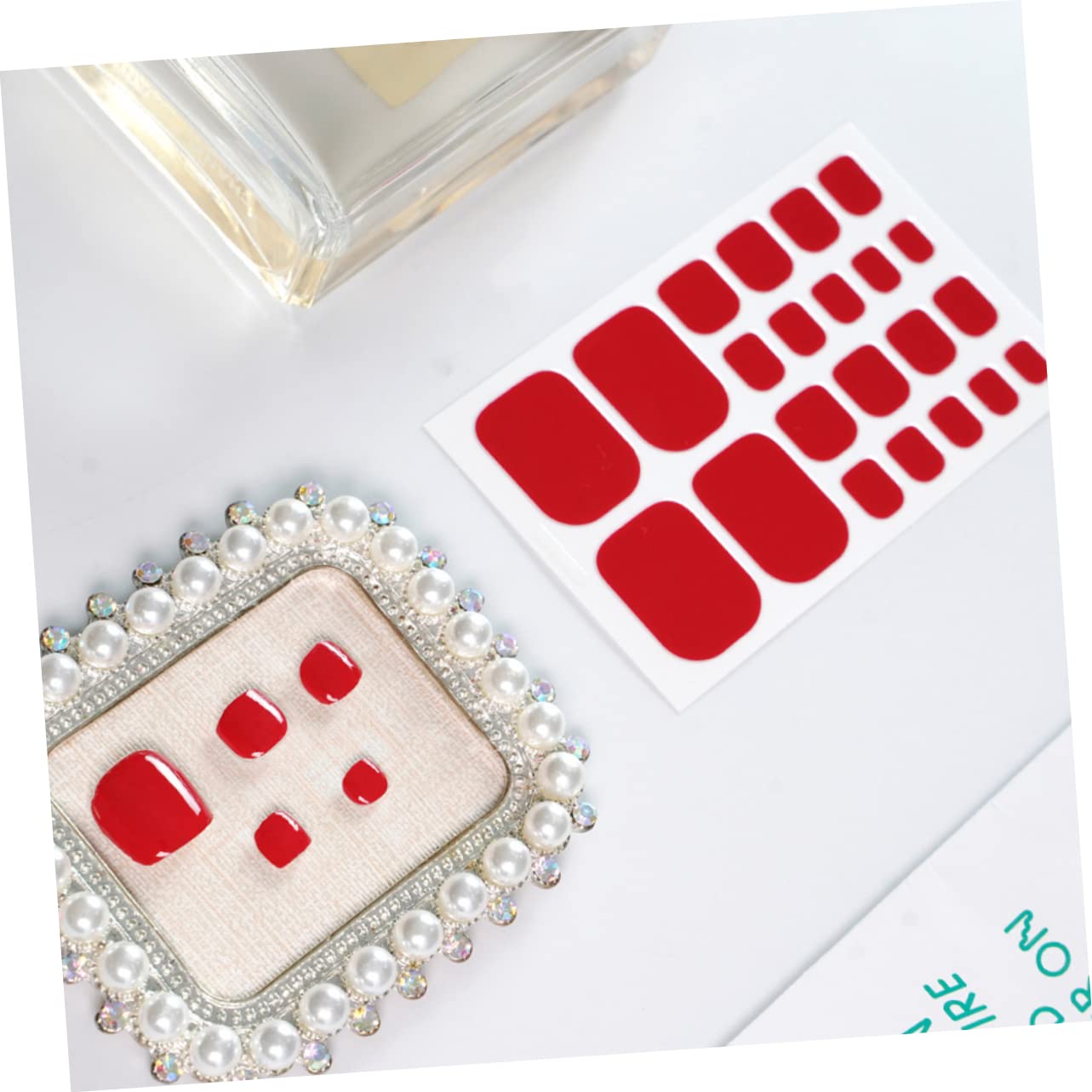 VALICLUD 4 set Adesivi Per Unghie Dei Piedi Decalcomanie Decorazioni Per Unghie Adesivi Per ie Auto Per ie Glitterati Per ie Per 12 fogli*4