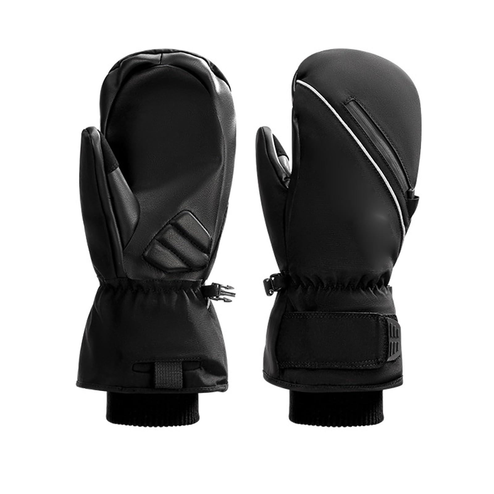 Guanti Touch Screen Invernali, Guanti da Sci, Muffole Calde con Interno Felpato, Guanti Termici Freddo, Antivento E Impermeabili, Regali per Uomo E Donna,[b] Black,M