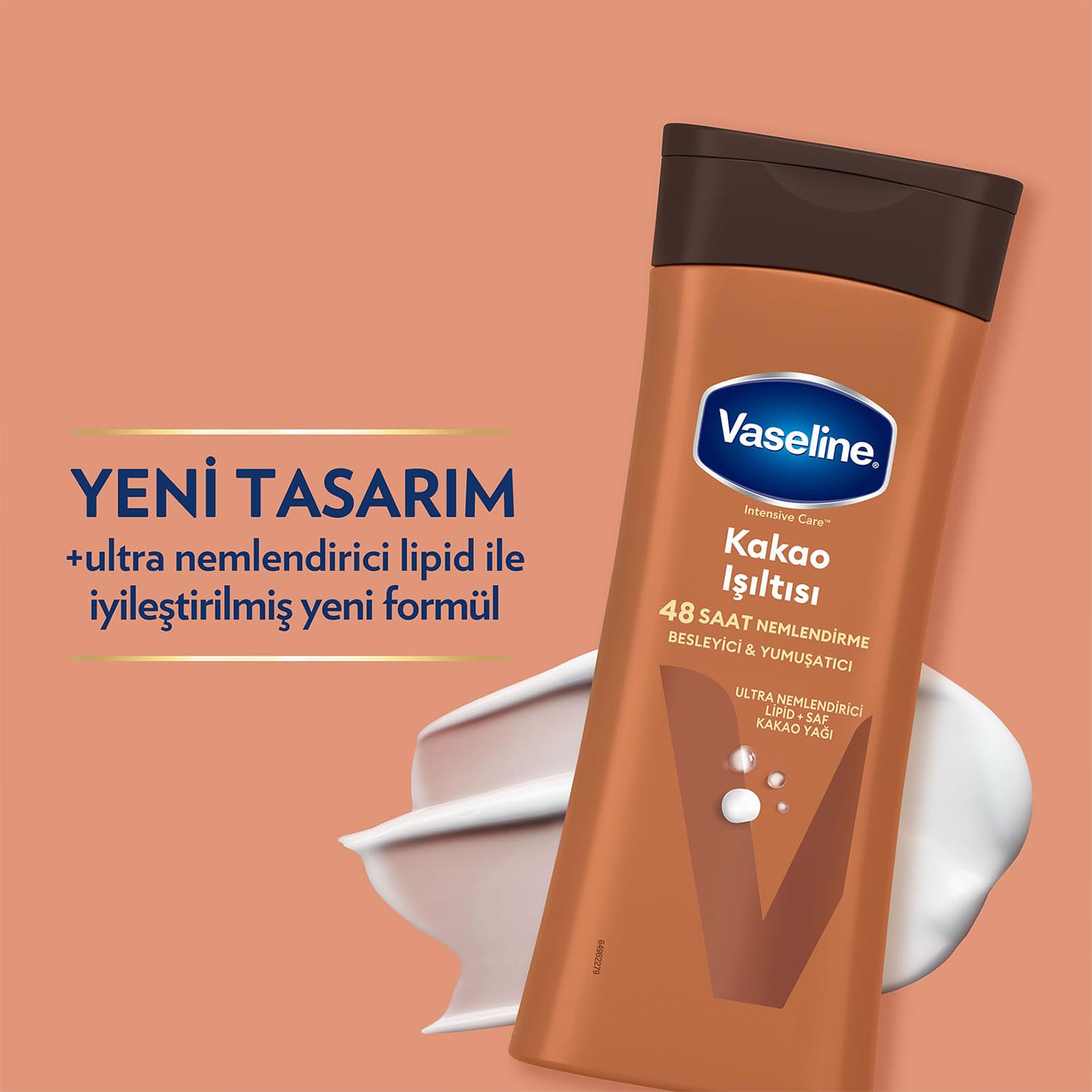 Vaseline Vücut Losyonu Kakao Işıltısı Parlaklığını Kaybetmiş ve Kuru Ciltler İçin 400 ml (4 paketi)