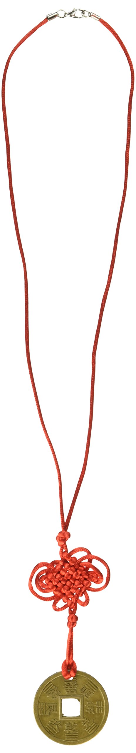 Good Luck Coin Necklace Party Accessory (1 count) (1/Card)