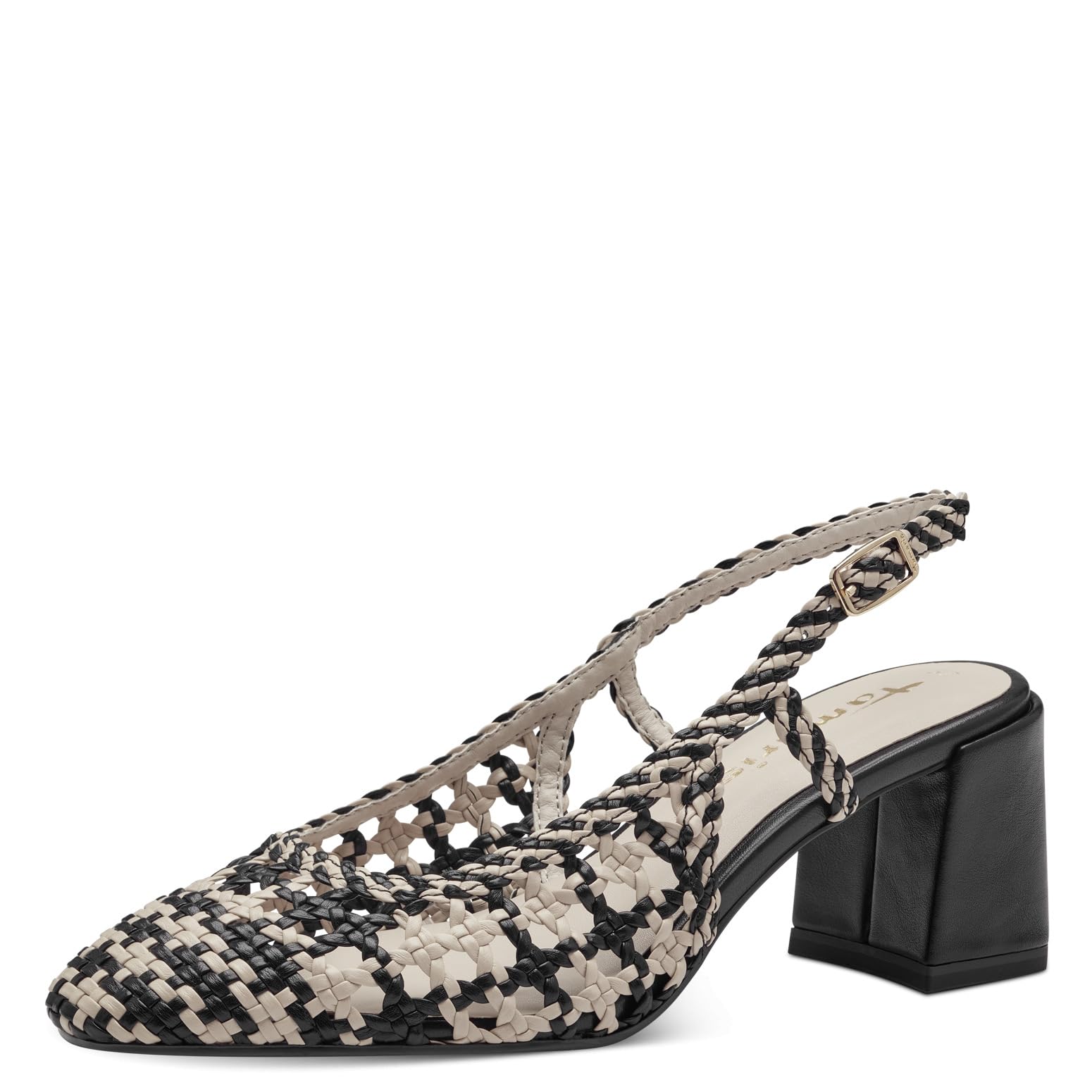 Tamaris Sling Pumps 1-29614-42 Narrow, Black Comb, 36 EU
