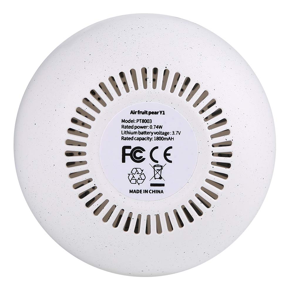 El Aire portátil del difusor del Aceite Esencial del aromaterapia de la Carga USB Mini del ABS Blanco purifica el Instrumento