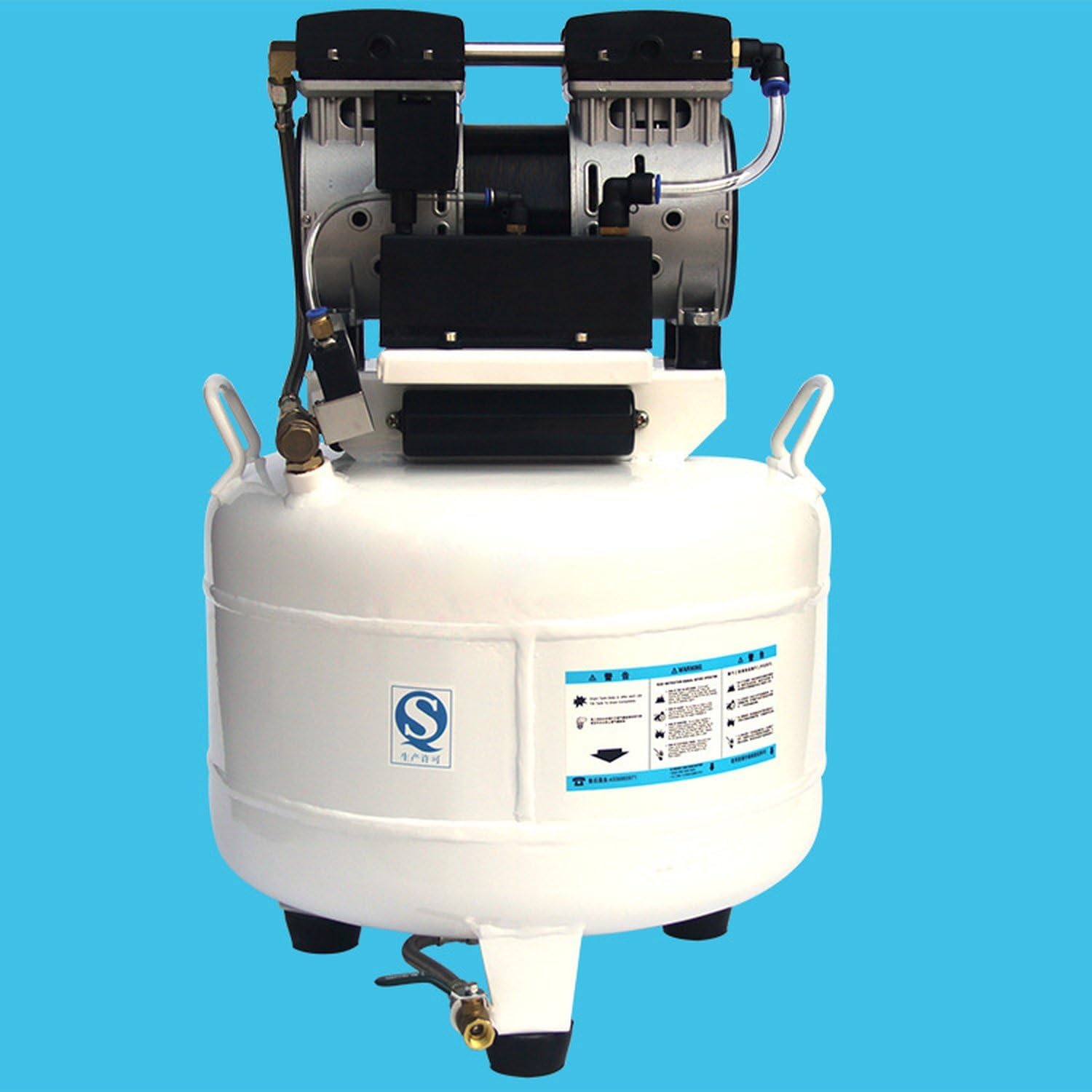Compressore Aria Silenziato Senza Olio 30 Litri JYK30 8 bar 45 l/min 0,6 kW 220V per Officina Elettronica