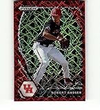 2021 Panini Prizm Draft Picks Red Velocity #71 Robert Gasser Houston Cougars RC Rookie Baseball Trading Card