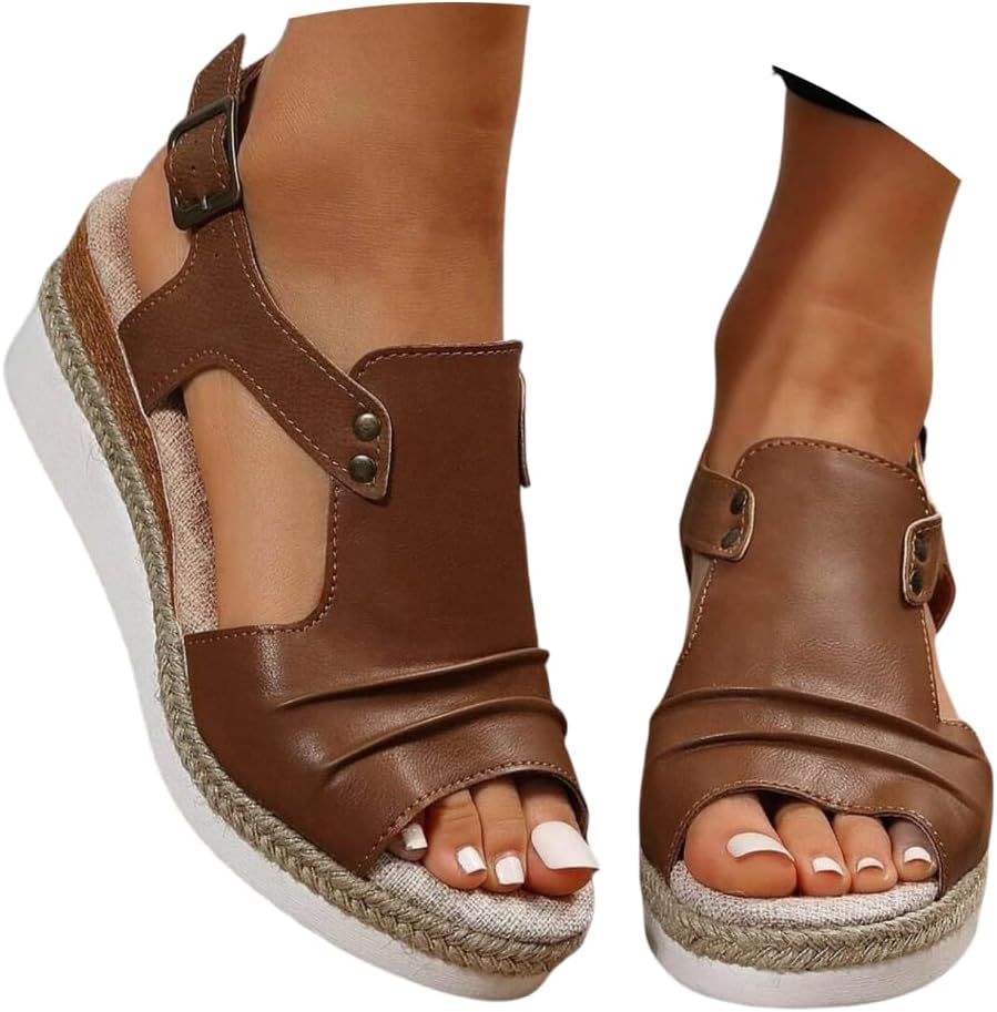 Summer Wedge Sandals for Women 2025,Wide Width Kuwait Ubuy