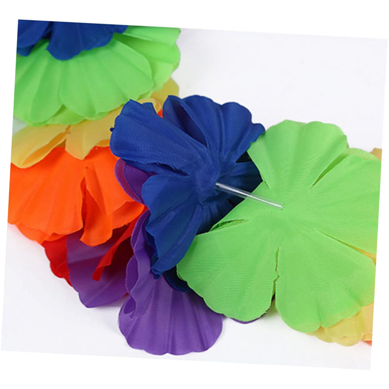 Ciieeo 20 Piezas Guirnaldas Hawaianas Collar Hawaiano Leis Collar Playa Collares Hawaianos Collar Hojas Suministros para Fiestas Hawaianas Flores Hawaianas Constituir Combinación
