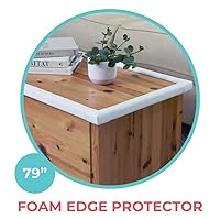 Vista 2 de Toddleroo by North States Protector de bordes de espuma Añade seguridad alrededor de los bordes de madera, vidrio o piedra con protector de espuma