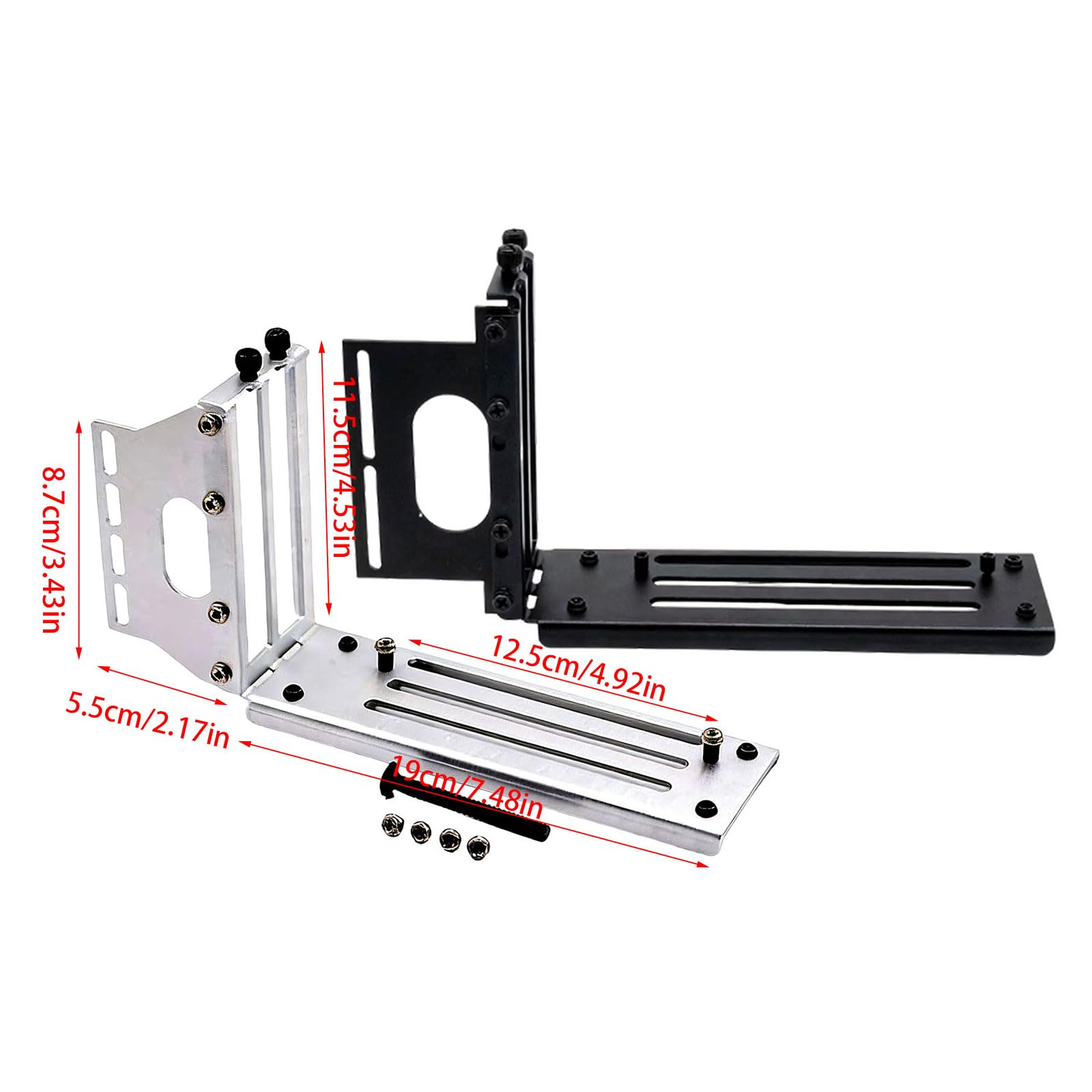 Efficiente supporto verticale PCIE X16 per presentazioni avanzate ed eleganti porta schede grafiche