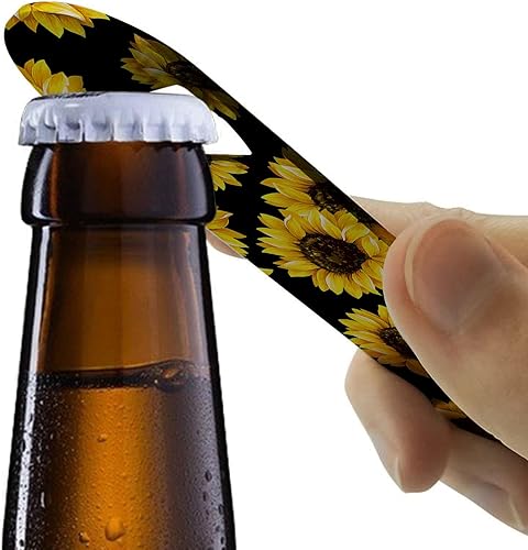 Miniatura 5 de Abrebotellas de acero inoxidable, abridor de botellas plano, 2 piezas, abridor de botellas de cerveza duradero para el hogar, cocina, bar,