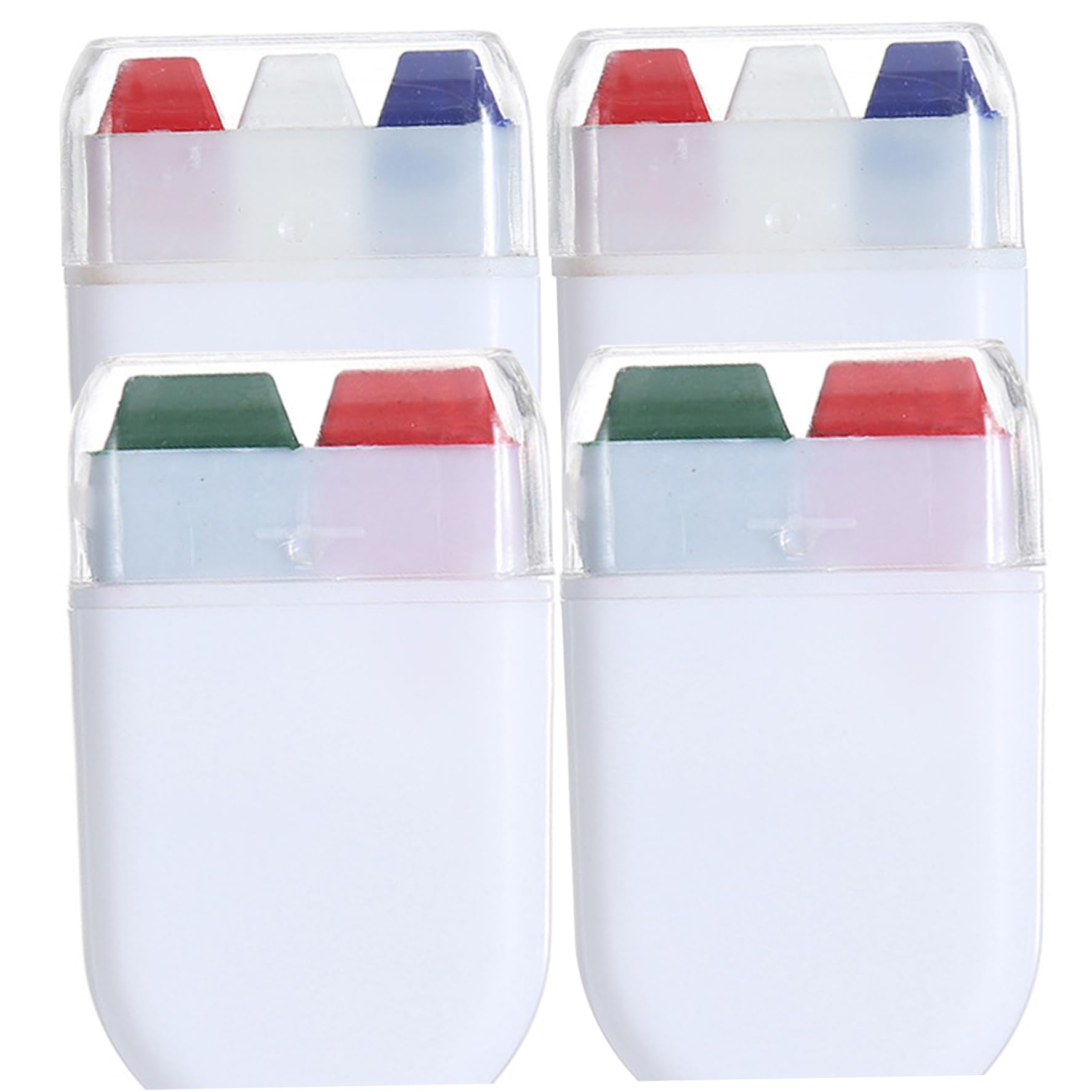 2pcs pour visage peinture crayons non l'antanage rouge blanc bleu peinture de peinture portable sticks sportif oeil noir bâton pour le ballon de baseball de football de softball