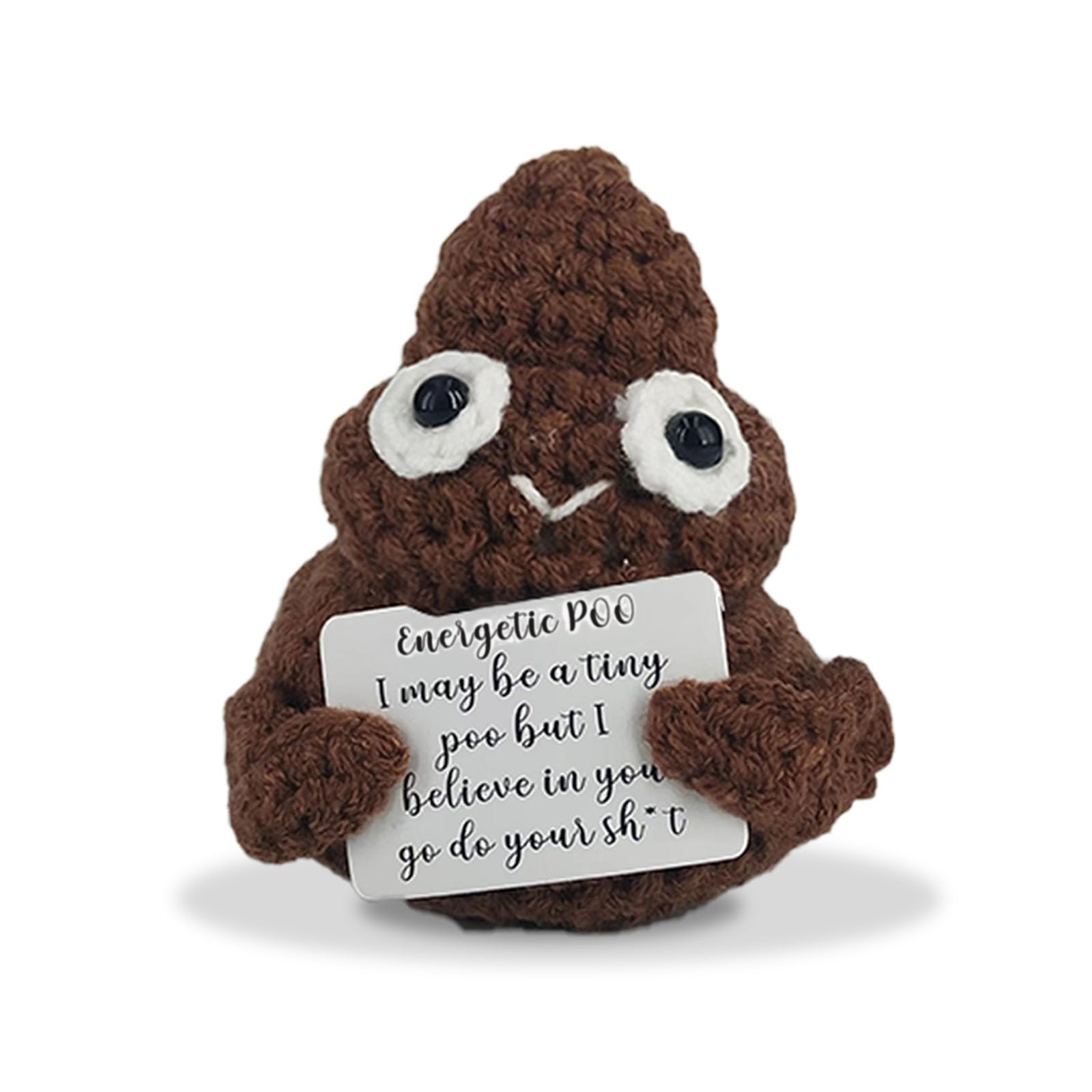 Funny Gifts Positive Mini Poop Cute and Funny White Elephant Gift Suitable for Birthday Christmas Gag Gifts (Fat)