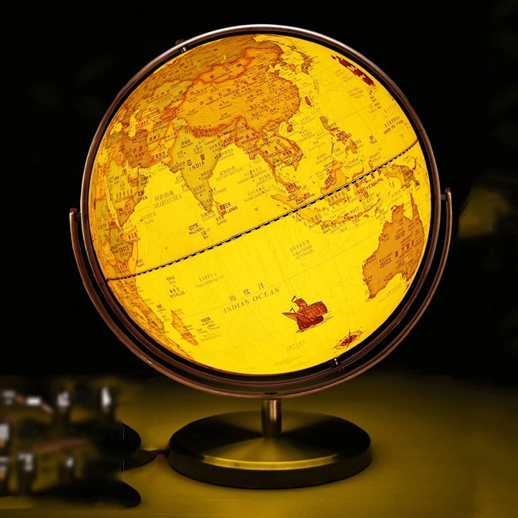 globus Wereld Aarde Retail Retro Geografische Atlantische Verlichting 720 ° Draai De Wereld Aarde 32 Cm/12,5-inch Woondecoratie jasne