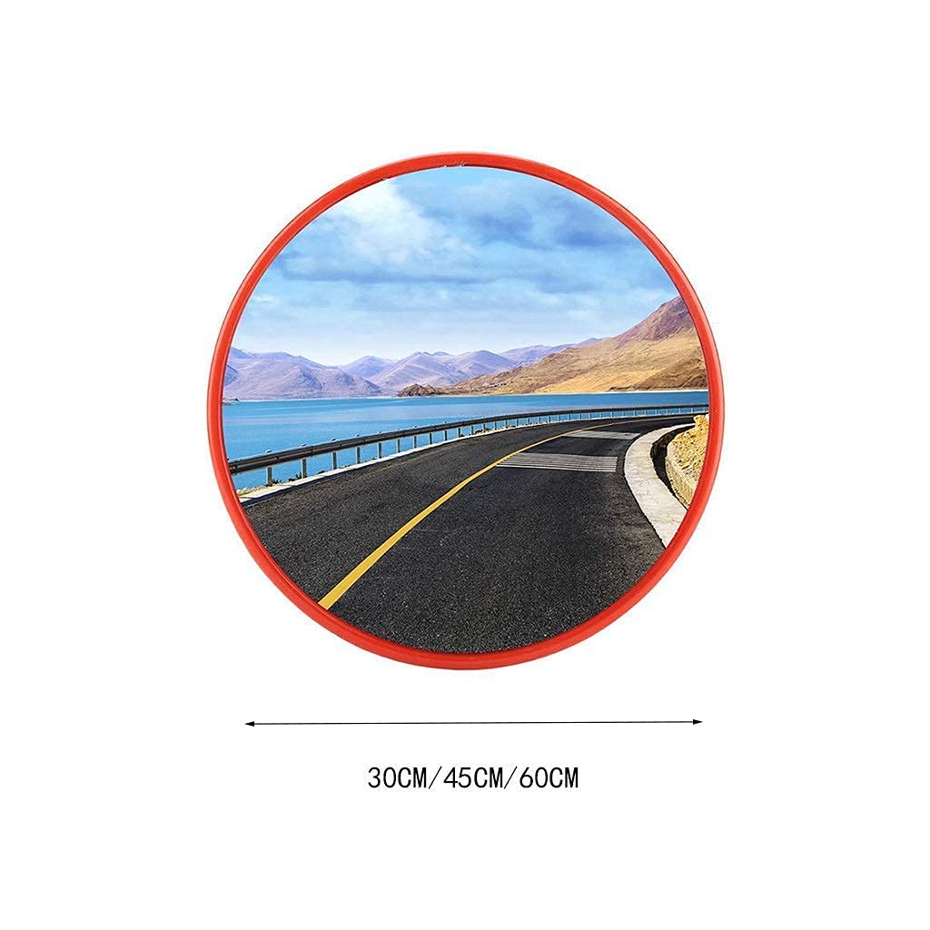 Espejo de Seguridad para tráfico, Duradero, Convexo, retrovisor cónico para vehículos Espejo Convexo Adecuado para Varios Cruces de 80 cm (Color: B, Altura: 80 cm)