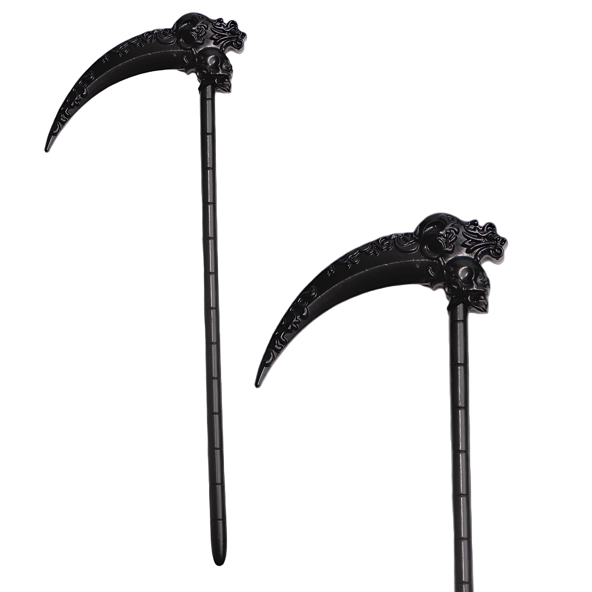 2PCS Renaissance Scythe Hair Sticks for Women - Gothic Hair Pins
