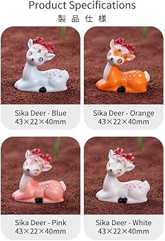 KLAPR APOLM Deer Ceramic Chopstick Rest Sika Deer Four Colors Perfect for Families,Christmas Restaurants and Izakaya Exquisite Chopstick Rests