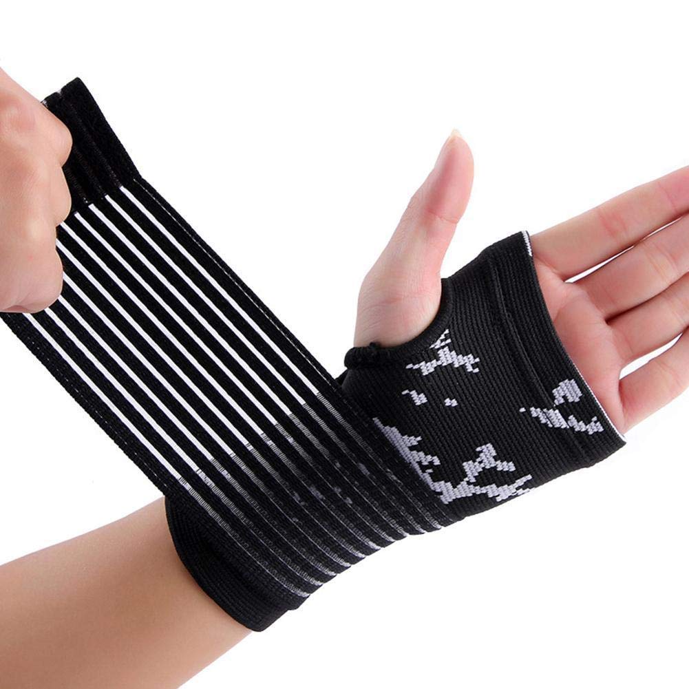 Wrist Support Sleeves (Pair) – Compression for Carpal Tunnel and Wrist uncomfortable Relief – Wrist Brace for Men and Women – Made from Innovative Breathable Elastic Blend