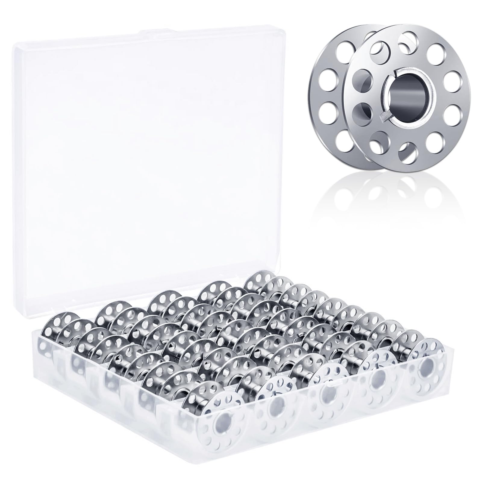 Cofanetto Bobine con Bobine Metalliche K Ricambi Macchina da Cucire per Brother Singer Accessori Utensili per Macchine da Cucire Domestiche