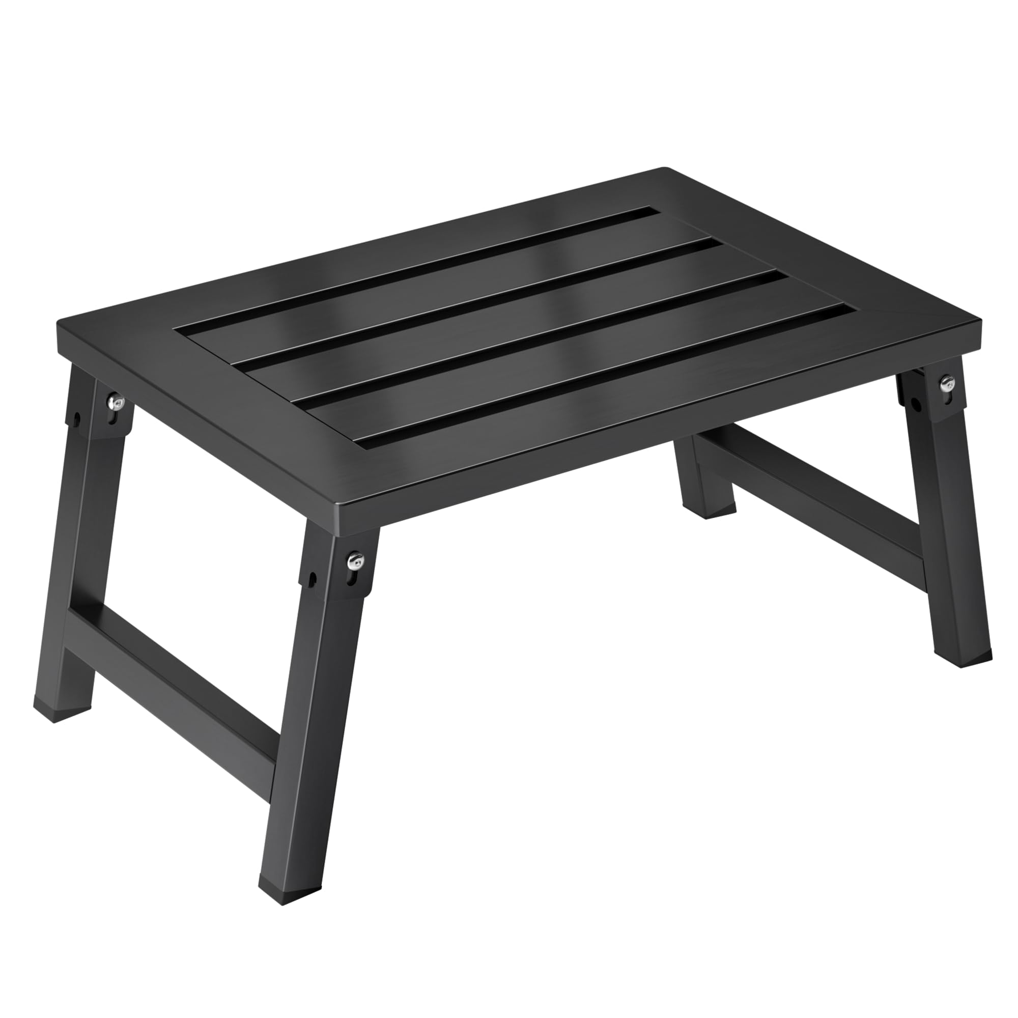 Photo 1 of 1000 lbs Heavy Duty RV Step Stool, Extra Wide 19" Platform Folding RV Step, Non-Slip Stable Metal Camper Step for RV, Motorhome, Truck, SUV, Home & Garage