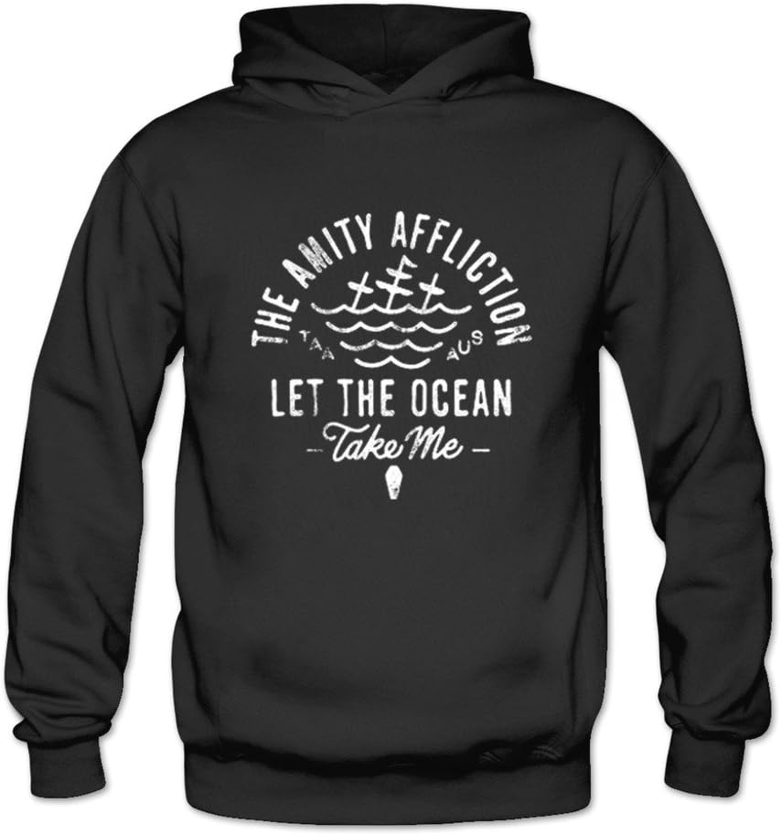 SHFL Women's The Amity Affliction Let The Ocean Take Me Cool Hoodie Black L