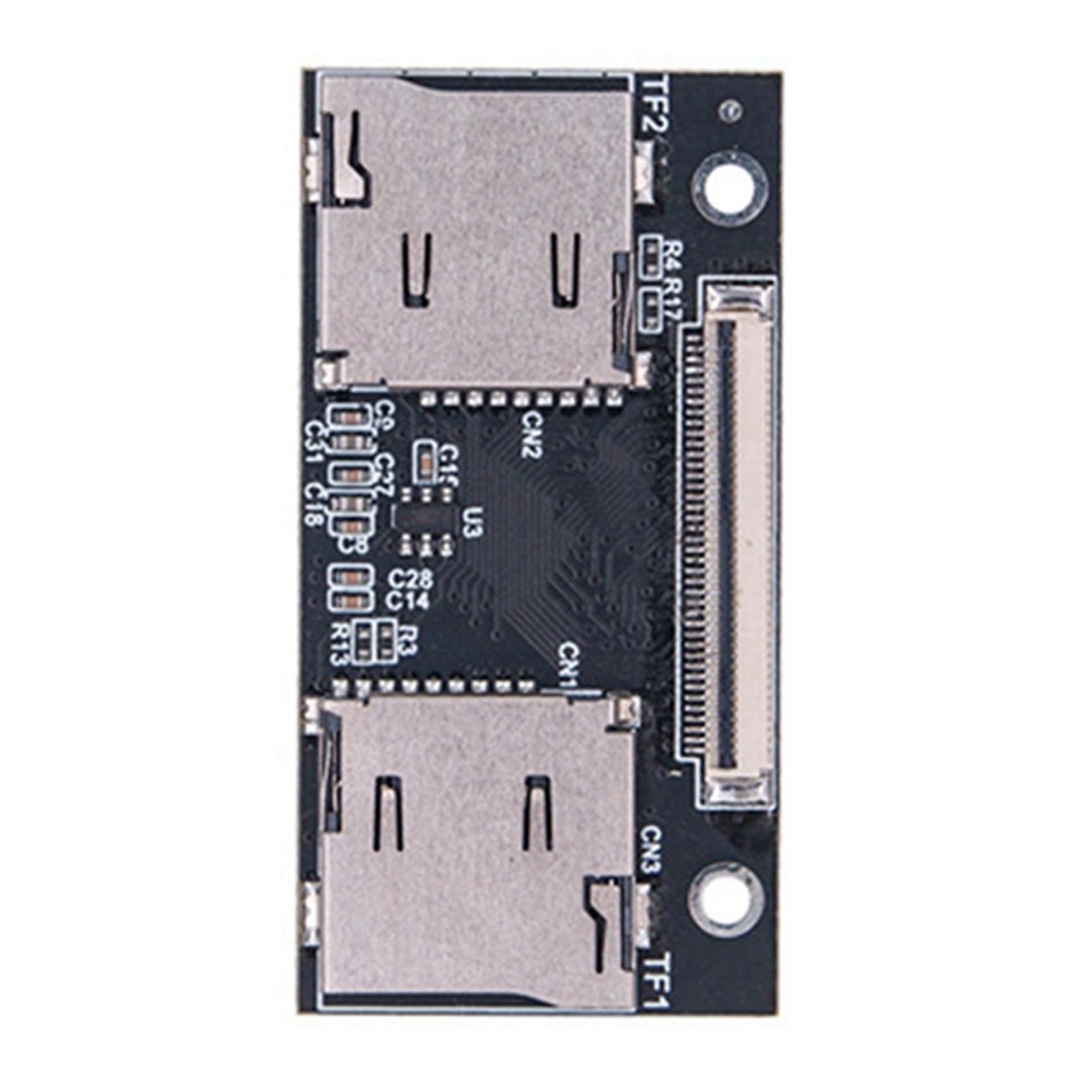 10X Tarjeta Adaptadora TF Tarjeta TF Dual A Tarjeta de Conexión Antiinterferencias ZIF Adecuada para Computadoras y Consolas de Juegos