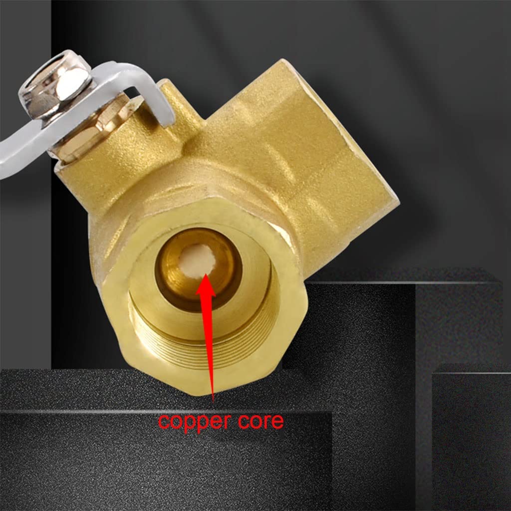 Valvola a Sfera Pipe t Port, valvola deviatrice PE Valvola a Sfera a Tre Vie, deviatori Doccia, 1/4" 3/8" 1/2" 3/4" 1" BSP Filettatura Femmina T-Port Adattatore connettore valvola a Sfera in Ottone a